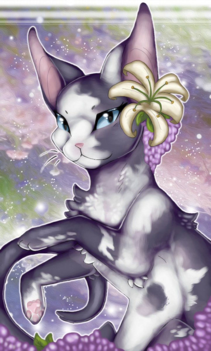 VivaVanille's tweet photo. [I stick a paper bookmark between your words,
dying the spirit of summer in brand new colors]

‧₊˚✦ character (c) KodaInPieces ✦˚₊‧
── ⊹ ࣪ ˖💜˖ ࣪ ⊹ ──
#digitalart #cat #oc #artistontwitter https://t.co/xnl49Afyrj