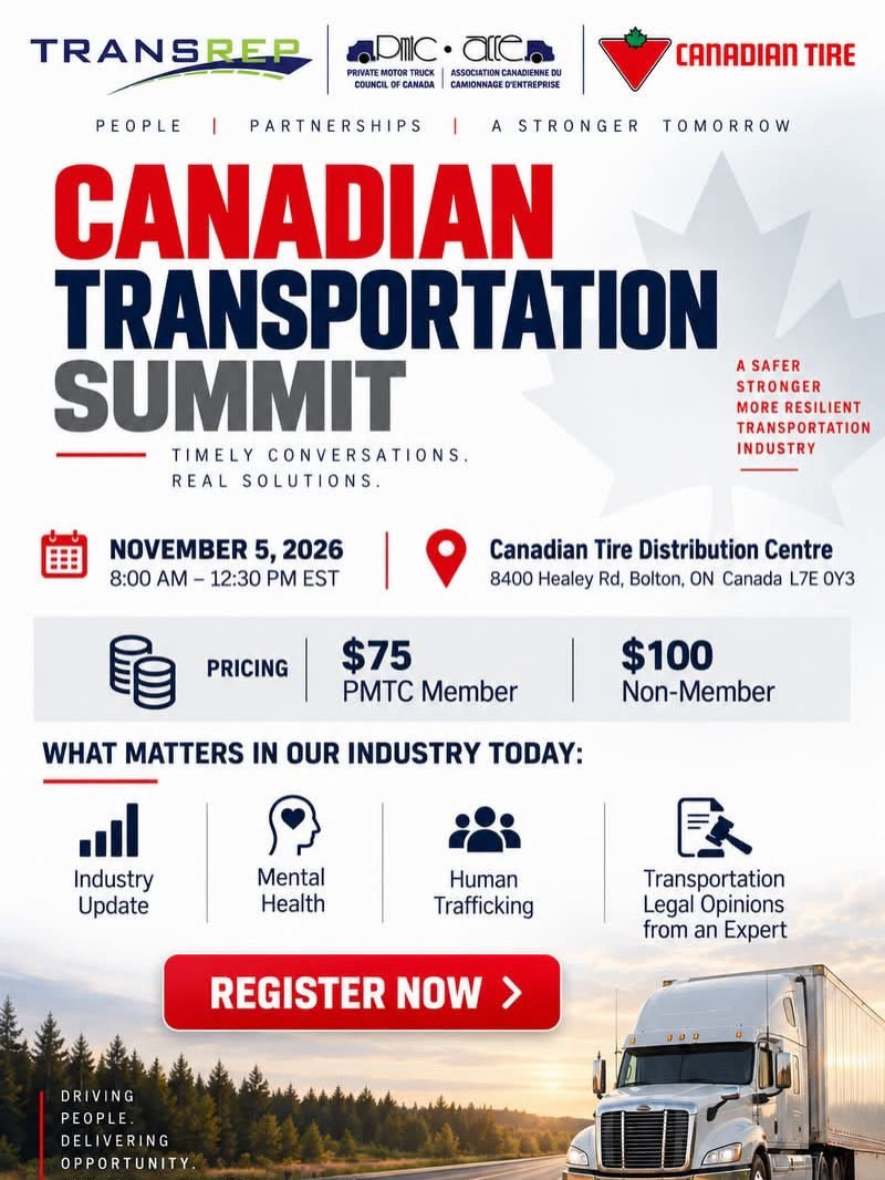 privatefleets's tweet photo. Our Canadian Transportation Summit is 2 weeks away! Hosted in partnership with @Transrepcanada @CanadianTire, this event opens the doors to #networking, #connecting &amp; #learning with industry allies across the country: https://t.co/OrUXzRXDRO https://t.co/WRk2BAU3Z4