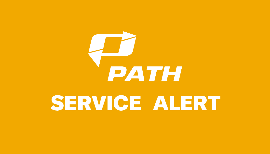 PATHTrain's tweet photo. During NJT Portal Bridge, weekdays through 11/13/2026, unscheduled service adjustments will be made to HOB-33. Expect some delays on HOB-WTC rush-hour trips. Check digital monitors and the RidePATH App for real-time Information. https://t.co/O5Dt3rebgu