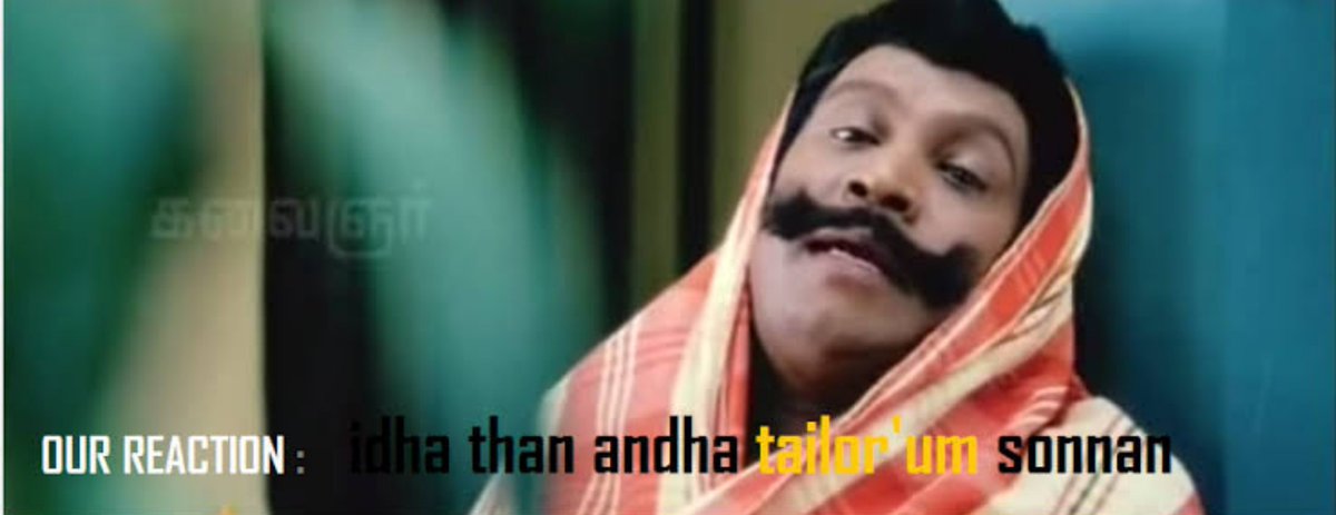 HulkmanAk's tweet photo. @akilan16 @ChatVKV Idhea than andha tailorum sonna 🤣🤣 https://t.co/0QZsMieq9F