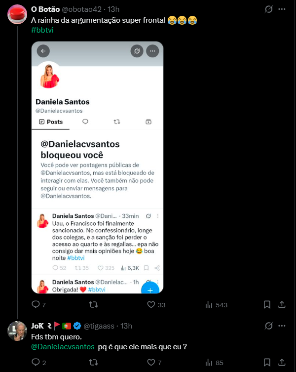 ProTrunks22's tweet photo. Desejo a todos vocês que consigam atingir os vossos objectivos de vida como o @tigaass conseguiu. Basta lutarem pelos vossos sonhos! 🫶 #bbtvi #bballstars https://t.co/dQHSdjbOag