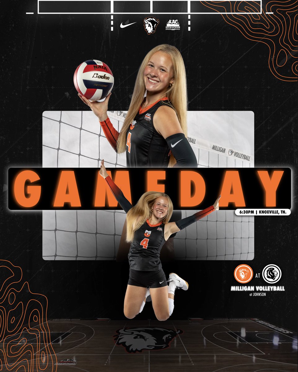 MilliganBuffs's tweet photo. 𝗚𝗮𝗺𝗲 𝗗𝗮𝘆! 🏐
•
•
•
🆚: Johnson
🕡: 6:30PM
📍: Knoxville, TN.
#MountaintopMentality🌄 | #MilliganWVB https://t.co/D8nGp8dGQj