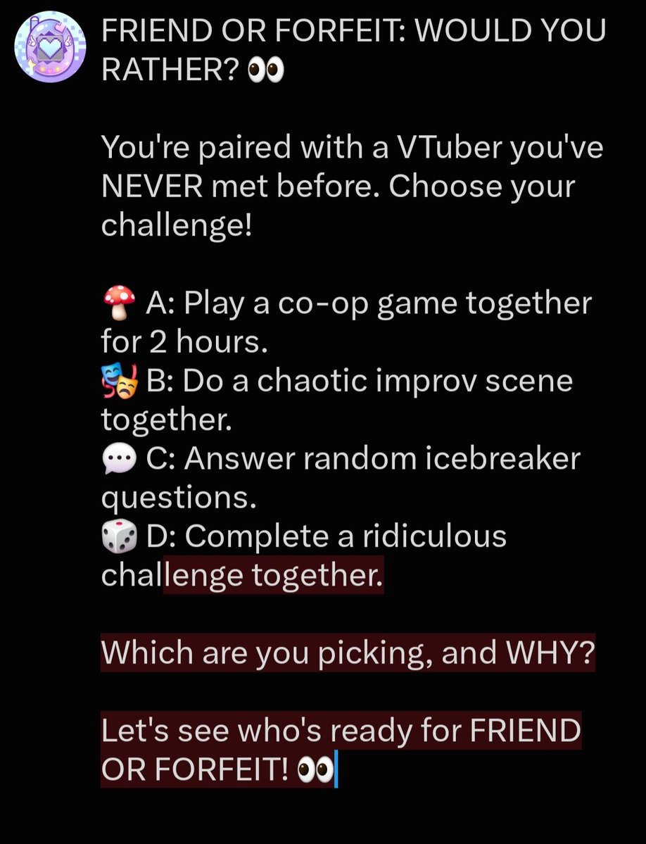 FriendOrForfeit's tweet photo. ✨️WOULD YOU RATHER:✨️ https://t.co/2glzOg93C6