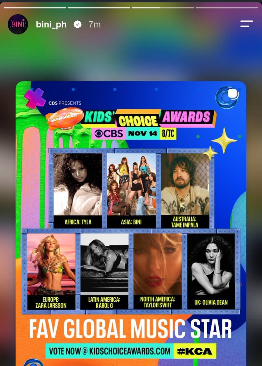 Jho_amity's tweet photo. BINI_ph IG stories 💫 they really wanted this so let's give it to them. Let the girls slimed! Keep voting 🙌

Cast your votes here! 
🔗https://t.co/pVP4eKrKAM…

#BINI #BINI_KidsChoiceAwards https://t.co/QygUs1fiCq
