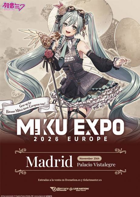 Shironekozcos's tweet photo. Se vende entrada para la miku expo EN PISTA

Dia 25 de Noviembre, Palacio Vista Alegre, Madrid

La venta se realizará a través de ticketmaster, puede ser mediante transferencia para ahorraros los gastos de gestión

Para cualquier cosa aquí estoy en comentarios 😊💖 https://t.co/FfkKaqjQDb