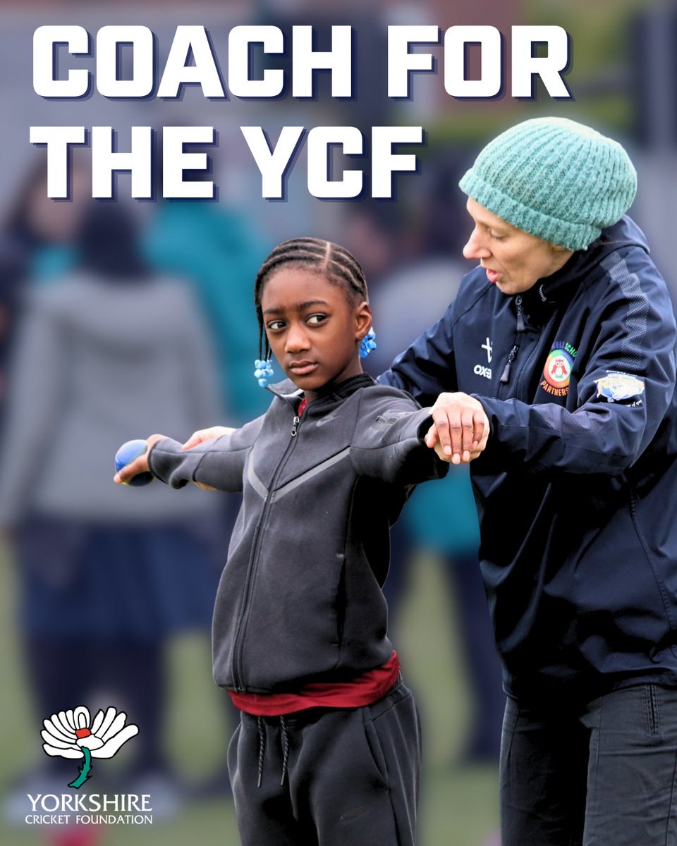 Yorkshire_cf's tweet photo. 🏏 Interested in coaching cricket?

Join our Yorkshire Cricket Foundation coaching network and register your interest in flexible, self-employed opportunities across Yorkshire.

Complete our Expression of Interest form 👇
https://t.co/1LeKZXmr5a https://t.co/cj2CoyM5iW