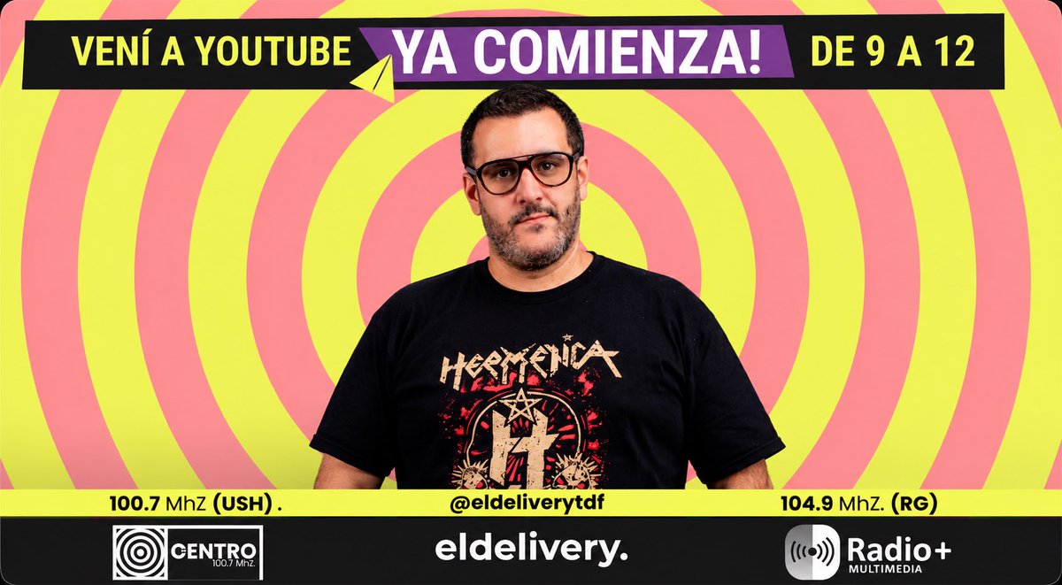 eldeliverytdf's tweet photo. ⚡️☝🏼ARRANCAMOS #eldelivery! ✈️
📰 Hasta las 12 con @gonzalobzamora: análisis, información y entrevistas ⬇️
📹YouTube: https://t.co/K586cSlQRV
📻100.7 Ushuaia - @FMCentroTDF https://t.co/Uj3Ocue2J2