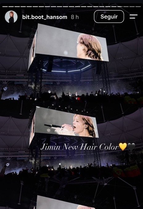 jm_dogs's tweet photo. a cabeleireira do jimin tem o cabelo dele como a coisa mais preciosa da vida 🫠💛 https://t.co/aLoH1gnkfM