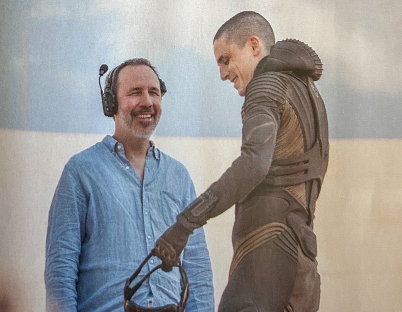 timchals's tweet photo. can’t even imagine the utter joy denis feels in being a longtime fan of dune and bringing it to life and having his perfect paul atreides in front of him https://t.co/ISQi5T5wJ1