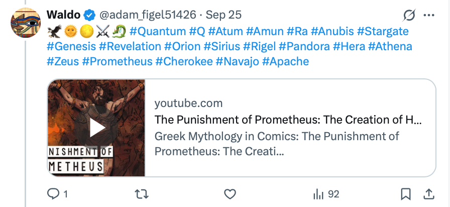 adam_figel51426's tweet photo. ๐ฆ
๐๐๐โ๐ฆบ๐ฆโ๏ธ๐ #Atum #Amun #Ra #Apophis #Apep #Athena #Orion #Rigel #Sirius #Stargate #Genesis
Checkmate https://t.co/23Qurojdba