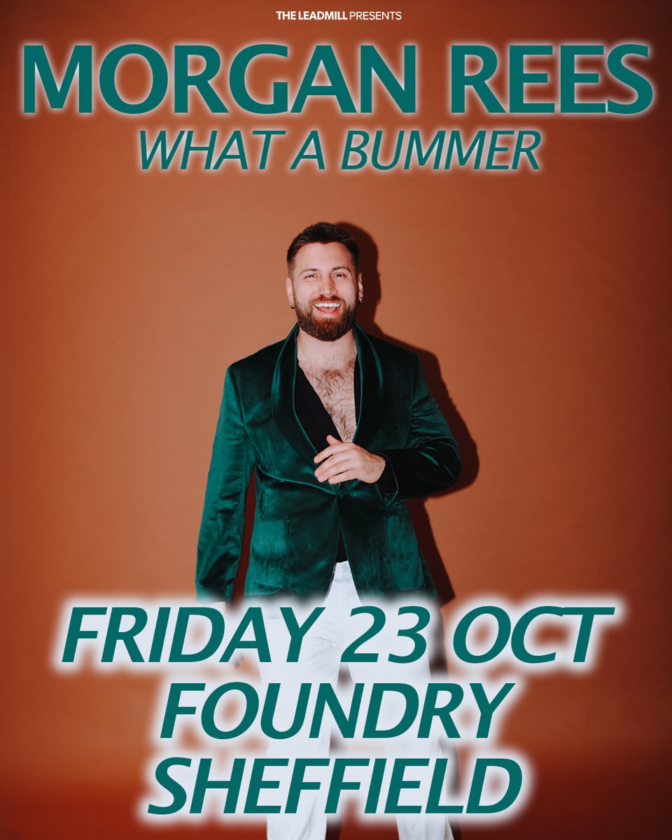 Leadmill's tweet photo. Following a sold-out 2024 tour, acclaimed stand-up and online sensation Morgan Rees is back on the road with a hugely anticipated brand-new show, he joins us at @Foundrysu tomorrow night!

Tickets available from https://t.co/O49tXlNCIc https://t.co/ZDN7lwEBaE