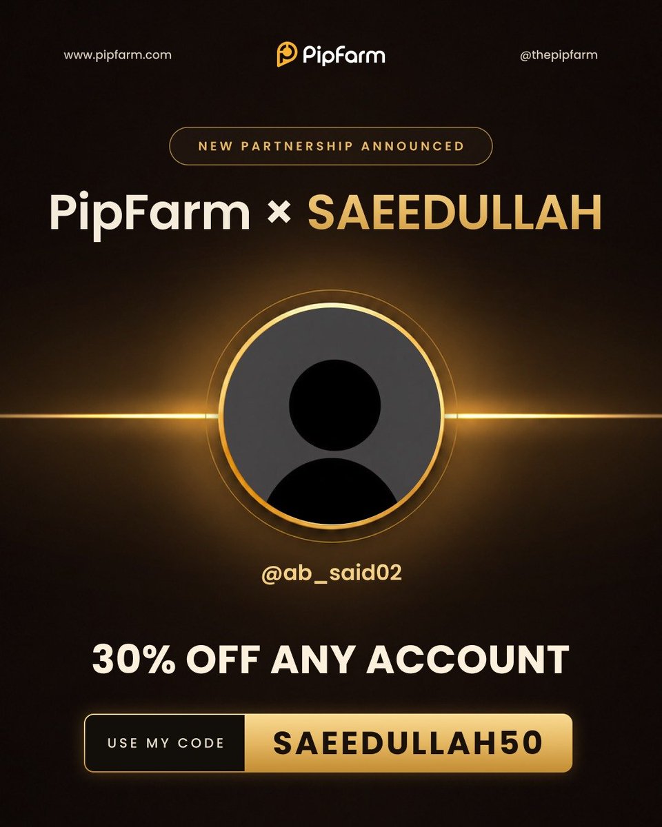 ab_said02's tweet photo. Finally, I can share this 👀  
I’m officially partnering with @thepipfarm  🤝
Transparency and a trader-first approach were two of the main things that stood out to me, and I’m excited to see where this partnership goes.

I’ll be bringing more PipFarm content, updates and opportunities to my community.
30% OFF any account with my code SAEEDULLAH50 🔥
👉 https://t.co/yUgvzGgGeH
