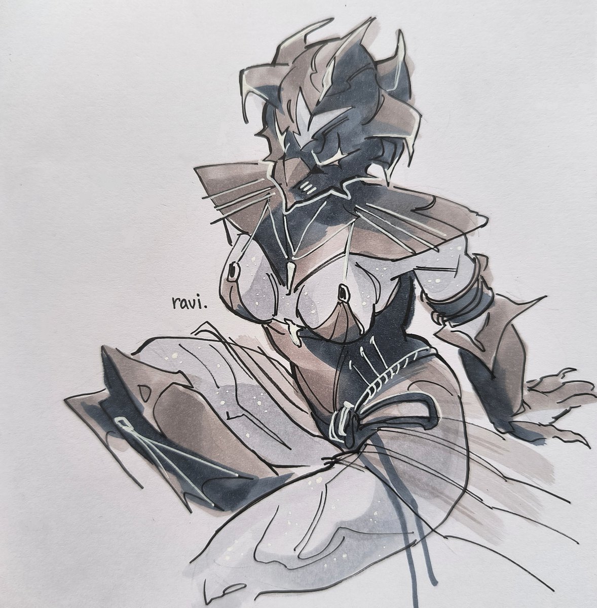 ravimnaa's tweet photo. 20. Detective 
22. Heirloom 

#tennotober #tennotober2026 #warframefanart https://t.co/wbcLMmD923