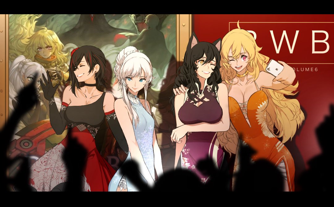 jaYTgameNews's tweet photo. (Art made by Dishwasher1910 on DeviantArt)
Volume 6 premiere. #RubyRose #WeissSchnee #BlakeBelladonna #YangXiaoLong #RWBY https://t.co/FOs0n83Fip
