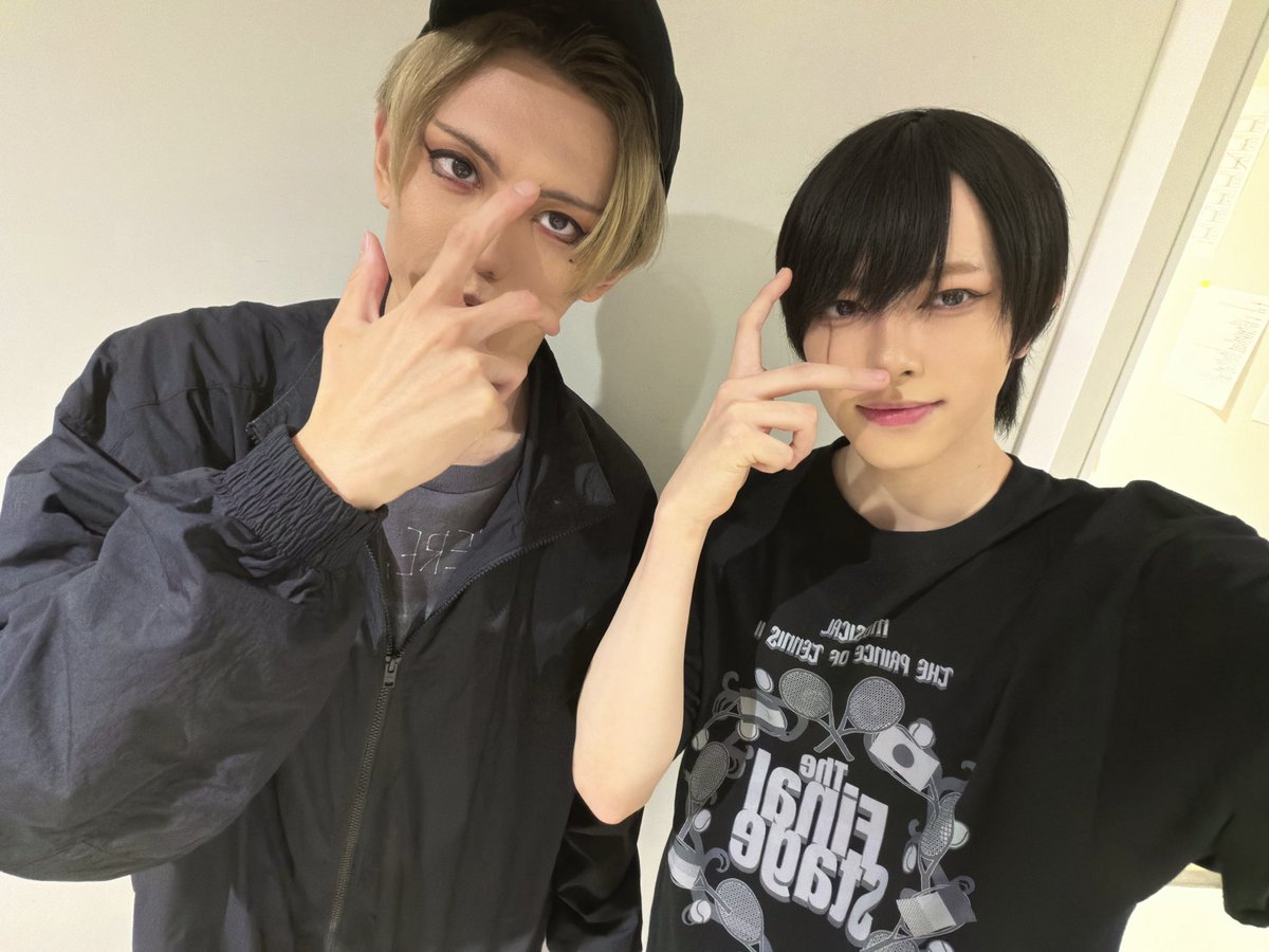 takeru_minato's tweet photo. #新テニミュ 大阪5日目
今日もありがとねー！

りょーやくんとインサイト！
明日も頑張るぞ🔥 https://t.co/SdCoN2VkJO