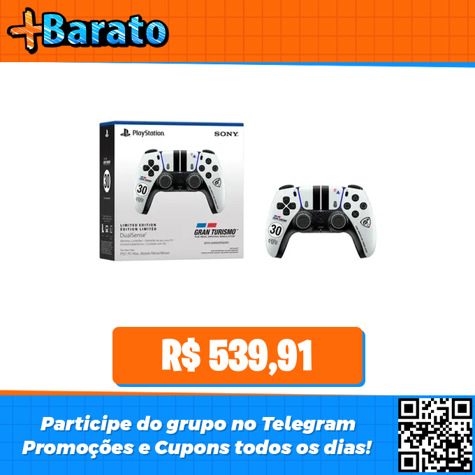 gamesmaisbarato's tweet photo. ⚡️OFERTA NO MERCADO LIVRE⚡️

🎮 PRÉ-VENDA Controle sem fio DualSense – Edição Limitada Gran Turismo

✅ Por: R$ 539,91 em até 10x sem juros

🎟 Use o CUPOM de desconto: MELITECH

↪️ Link: https://t.co/AaHfIxyR4s https://t.co/8bCj76adlS