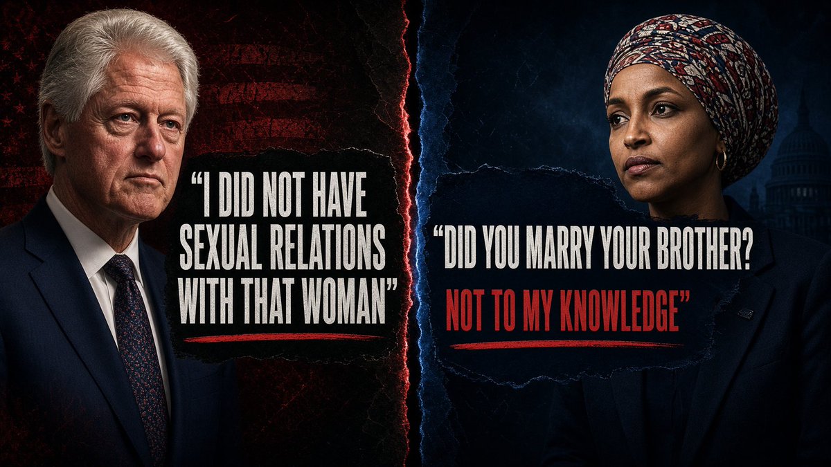 DeepBlueCrypto's tweet photo. @TheSCIF @WesternLensman @GuntherEagleman @wikileaks @JulianAssange Ilhan Omar’s “Not to my knowledge”

Is the new Bill Clinton’s “I did not have sexual relations with that woman” https://t.co/9PQUZavVZx