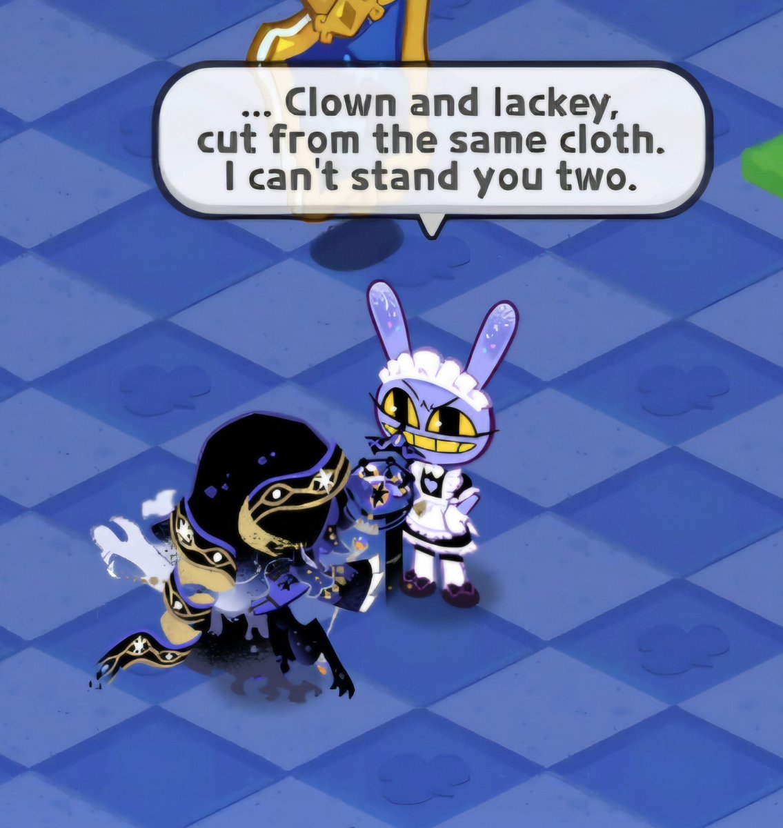 umehoang's tweet photo. The fact that their first major impression of Black Sapphire was that he was Shadow Milk’s lackey has me giggling a lot https://t.co/7Gve38Umsi