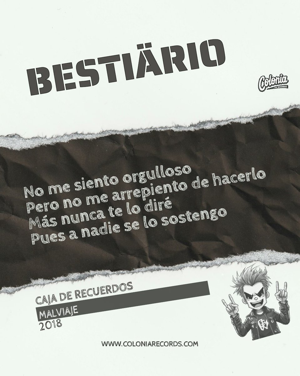 ColoniaRec's tweet photo. Una joya salida de la caja de recuerdos.... Así sonaba Bestiärio, una verdadera genialidad.
https://t.co/0SW3oofeo7

#SomosColonia #SomosMúsica #MúsicaColombianaParaElMundo #tbt https://t.co/VxBZNIm6tL