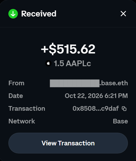 _Auza_'s tweet photo. Just received 1.5 Apple stock from my uncle as a Dashain gift! 

He sent it from the 🇺🇸 US to 🇳🇵 Nepal in seconds, with zero fees using @base 

Dashain is one of the most important festivals for Hindus in Nepal, and celebrating it with family in the village was so much fun! 

Now it's my turn to spread some happiness!

10 lucky people will get a gift from my side! 🎁

Comment something nice along with your wallet address 👇

Happy Dashain! ❤️