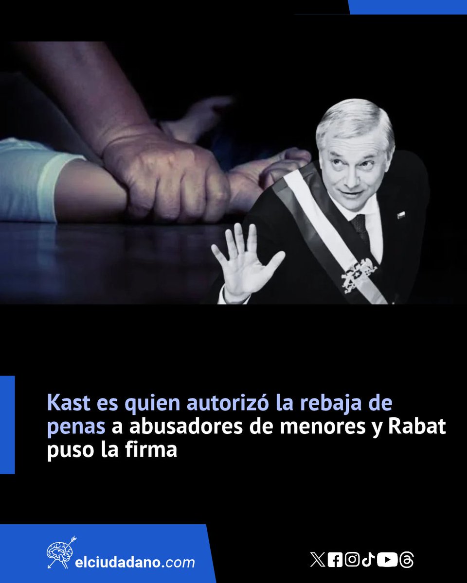 El_Ciudadano's tweet photo. Los 56 decretos que redujeron las condenas de condenados por delitos sexuales contra menores llevan la fórmula «por orden del Presidente de la República». El ministro de Justicia, Fernando Rabat, materializó la firma. El procedimiento se ampara en una interpretación administrativa de la jurisprudencia de la Corte Suprema sobre la no retroactividad de la Ley 21.421.

Lee la nota completa en el link 🔗https://t.co/wcKcuTdCto