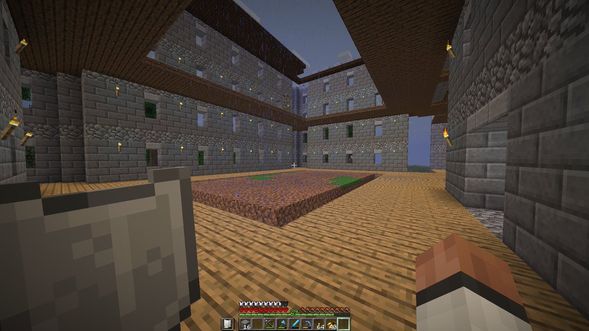 reesereeserson's tweet photo. Not sure what to put inside of it... Thinking maybe a library and a small grassy flower patch in the middle with fence guardrails on the higher floors. Also had an idea to put a dungeon underneath. https://t.co/JyMG0sB4jg