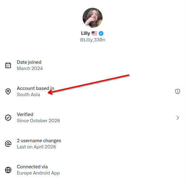 FHithrow's tweet photo. @Lilly_330n @elonmusk @X  When are you doing to give us the ability to geo fence so we can get rid of all these propaganda accounts. https://t.co/BhPxg00CTb