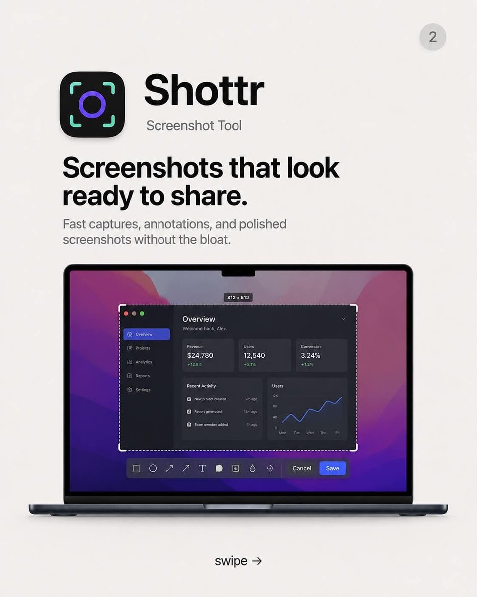 hpx1107's tweet photo. Top 5 Mac apps that make mac0S feel cleaner: 

1. lce - clean menu bar 
2. Shottr - better screenshots 
3. OnlySwitch - quick toggles 
4. Velja - smarter link opening 

Big quality-of-life upgrade. What's your "Apple should ship this" Mac app? https://t.co/wXMe90RjUI
