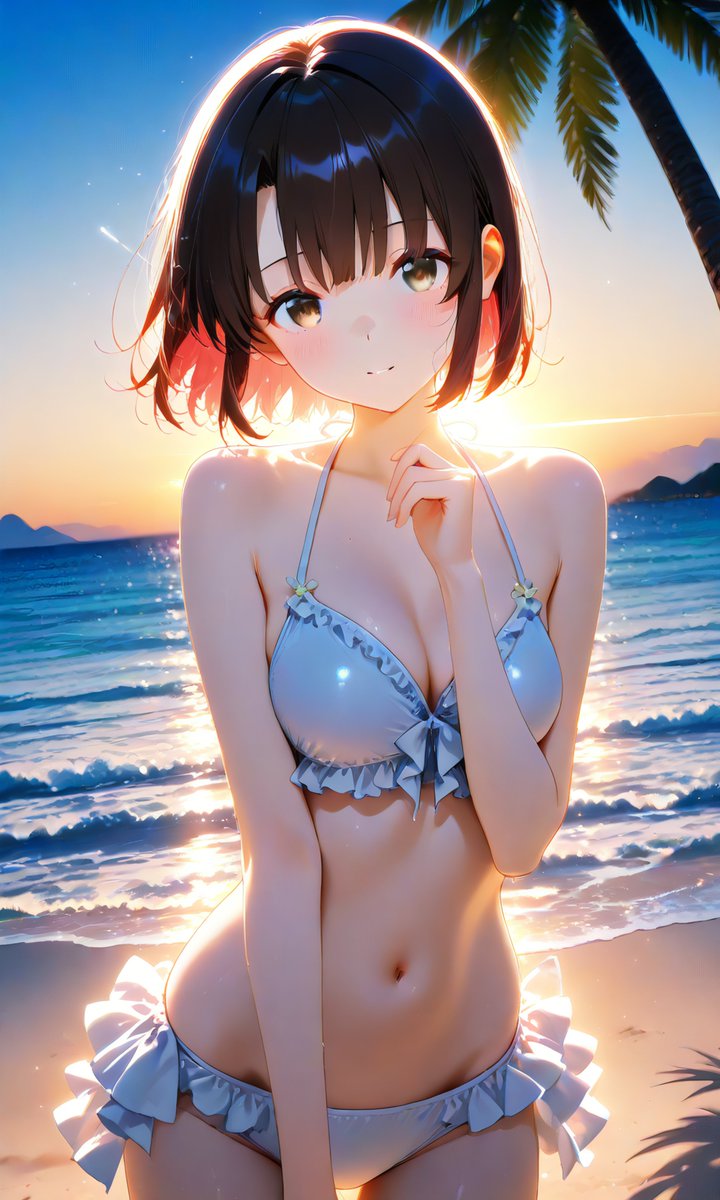 KiitchiAI's tweet photo. #saekano #冴えカノ #加藤恵 #恵  #砂浜 https://t.co/5DDVfRDGpC
