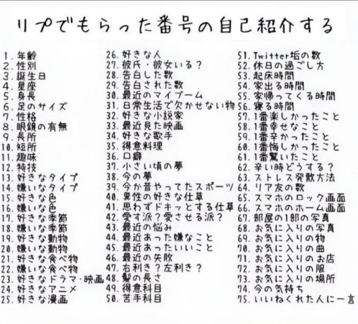 memoryloves2o0's tweet photo. #リプでもらった番号の自己紹介する

なんか結構みんなやってるんで…
いやガチ良ければほんとによろしければ
誰も来ないだろうけど！！誰でもどなたでも初めましてでも！ https://t.co/vf54Dt1Gr7