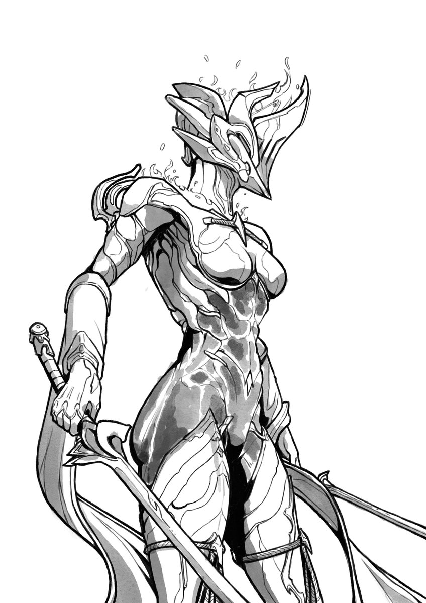 zephiryes's tweet photo. Day 22 of #tennotober : Heirloom
Ember, my beloved.
Rip, my carpal tunnel
#warframe #warframefanart #tennocreate #tennotober2026 #ink https://t.co/phBNerBwf2