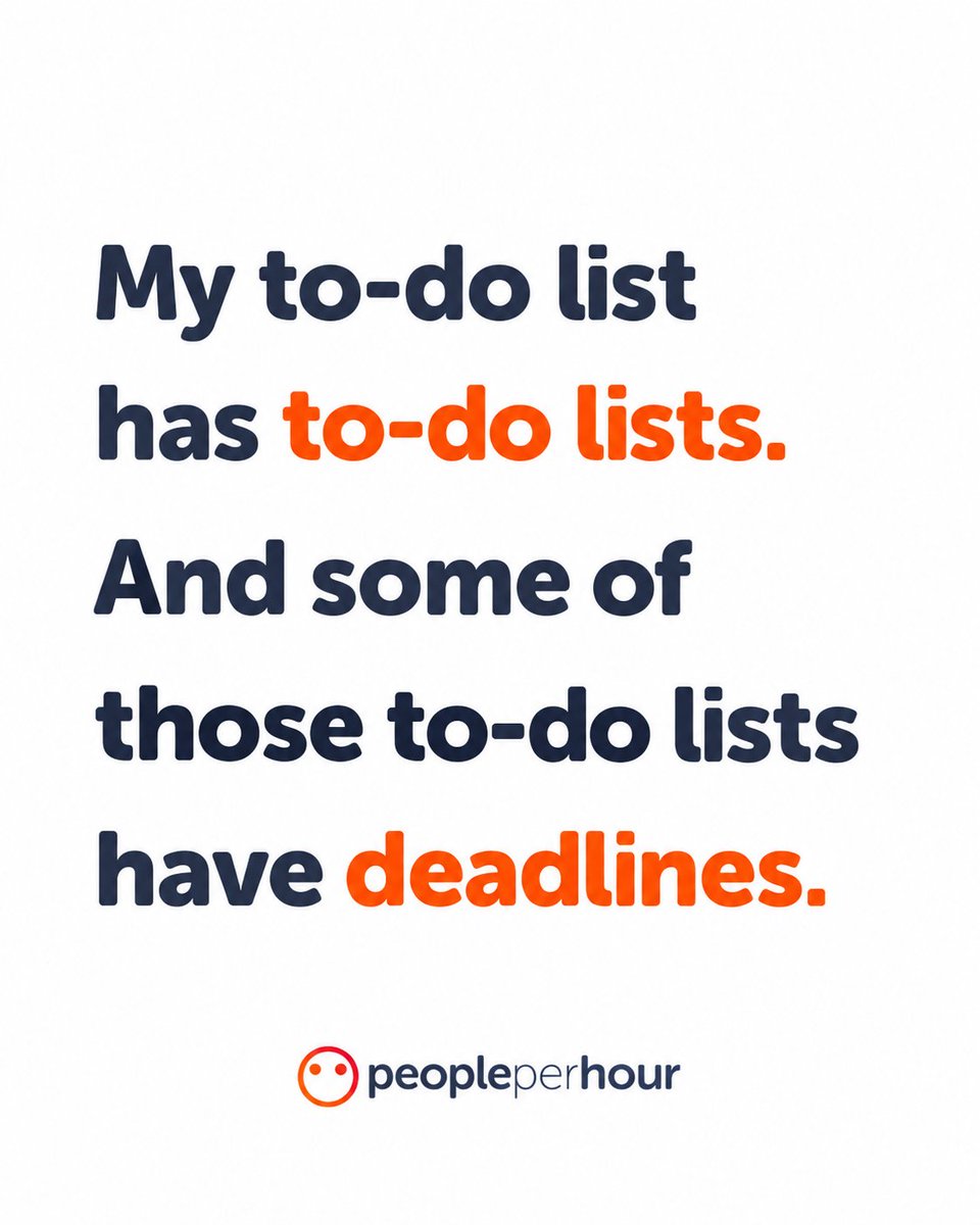 PeoplePerHour's tweet photo. You finish five tasks, feel productive for approximately 30 seconds, then somehow discover another twelve things that need doing. 😂

#BusinessOwner #EntrepreneurLife #SmallBusiness #PeoplePerHour https://t.co/A1DTnJU215