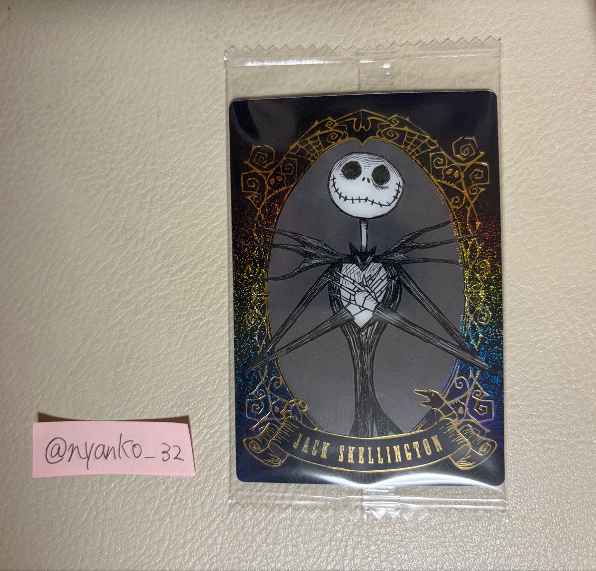 nyan_ko32's tweet photo. @yukke_tcg 初めまして、検索よりお声がけ失礼いたします。こちらのジャック所持しているのですがジャック＆サリー＆ゼロと郵送で交換して頂くことは可能でしょうか？🤍サリー https://t.co/ffPGj0nXgp