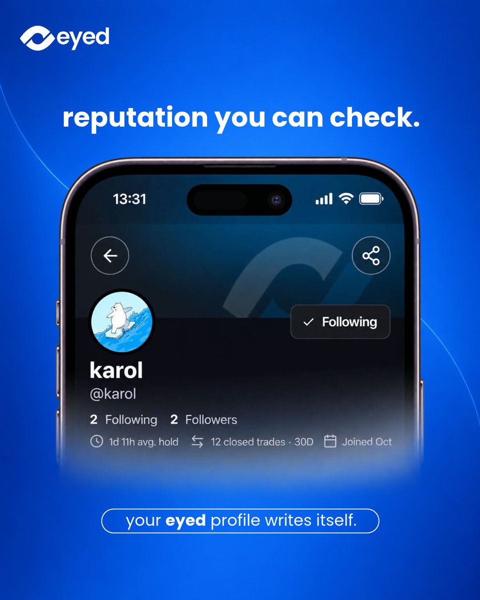EyedTrade's tweet photo. open any profile.

see every trade they closed.

see what they said before they made it.

then decide if they’re worth following. https://t.co/OD1QZ2K78B