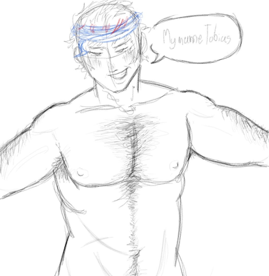 _captainred's tweet photo. anatomy and hair practice with my gnb oc tobias #gutsandblackpowder https://t.co/PeQ6AQGGEg