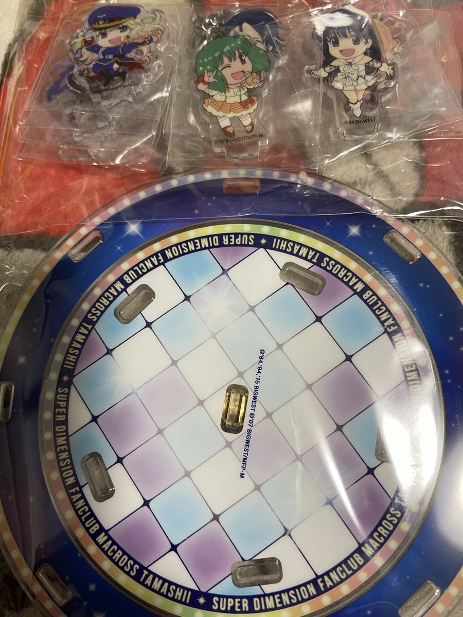 ShSkullplatoon's tweet photo. 忙しすぎて今更になりましたが、、🫠

マクロス魂グッズ届いてました！
まちぼうけペルソナも無事コンプです☺️ https://t.co/eP5cBxTyTg