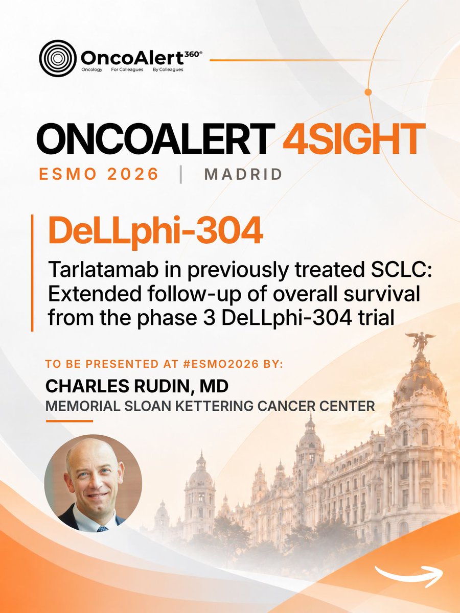 OncoAlert ESMO 2026 slide: DeLLphi-304, DeLLphi-305 (1 of 4)