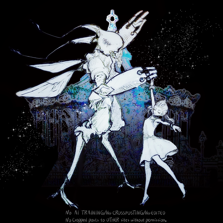 emethmu's tweet photo. イニシエノラクガキ加筆。
Dance, dance, with clumsy steps.  our very first waltz. https://t.co/HpLRHZkf3p