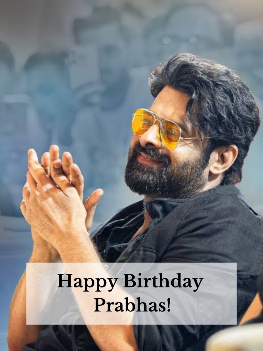 HydTimes's tweet photo. Happy Birthday, Prabhas!

(Happy Birthday Prabhas, Prabhas, Rebel Star, The Spirit, Fauzi)

#HappyBirthdayPrabhas #Prabhas #RebelStar #TheSpirit #Fauzi #PrabhasFans https://t.co/6ewtm6pEHm