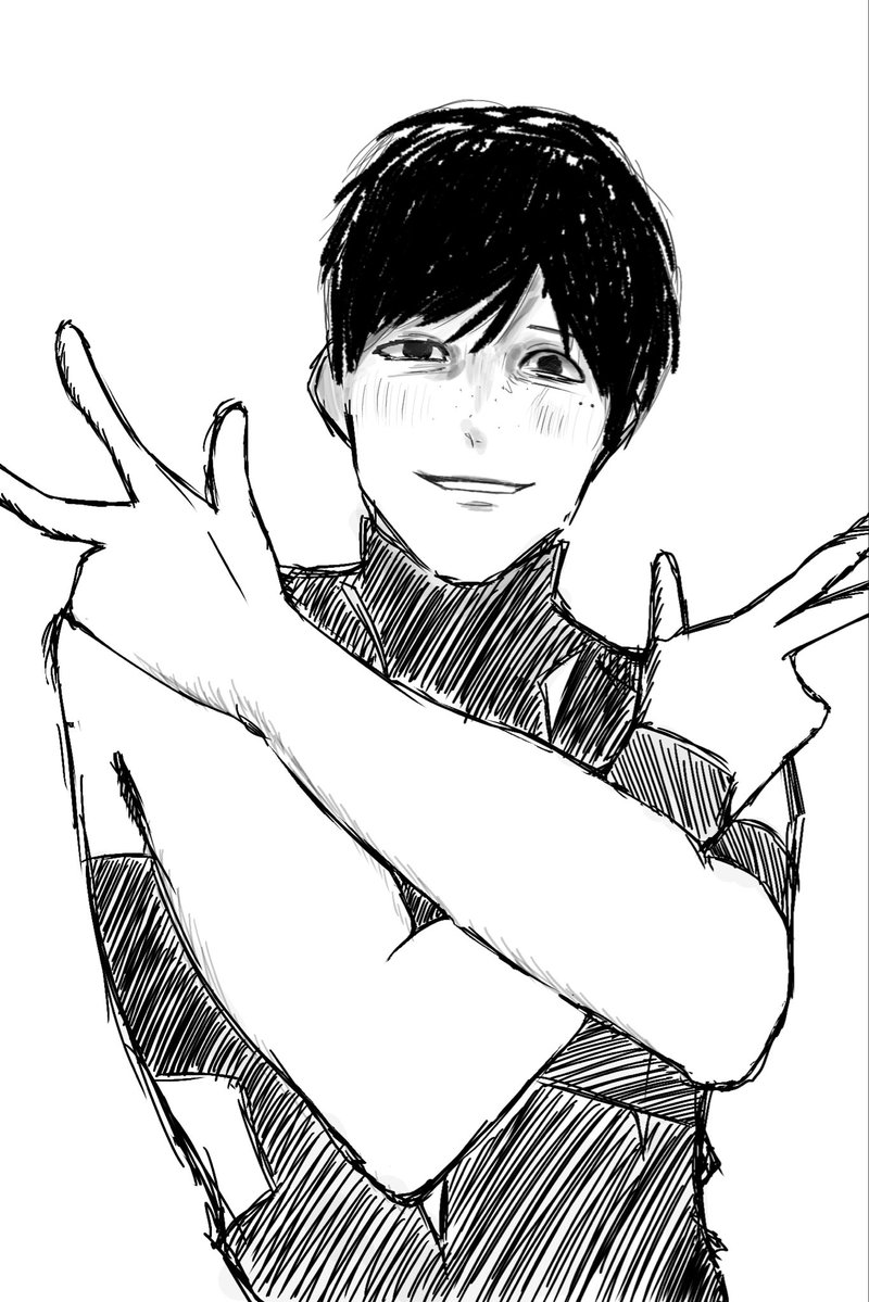Roiiro5's tweet photo. チカヒコ「兄ちゃんとHOT LIMITするかにゃ？」
※パロです。
#ドムドムチーチー https://t.co/W3xOJUWCVY