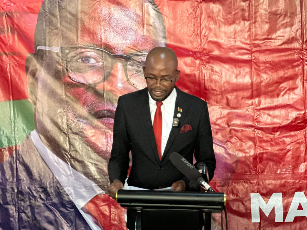 NationOnlineMw's tweet photo. The main opposition Malawi Congress Party (MCP) is this afternoon holding a press briefing at the party’s headquarters in Lilongwe.

The briefing is being led by the party’s publicity secretary Jessie Kabwila and campaign director, Moses Kunkuyu. https://t.co/hBdsD0yjJ5