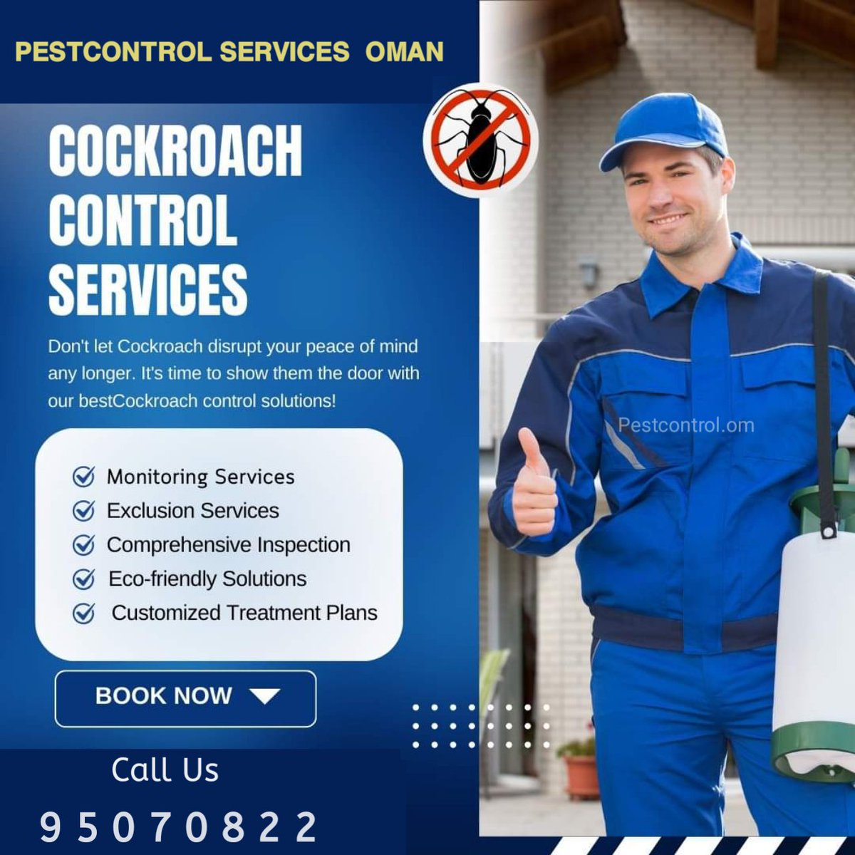 MuscatPest's tweet photo. Pest control services Oman 95070822
#oman #muscat #pestcontrol #pestexterminator #pestcontrolprofessionals #pestcontrolindustry #pestcides #pestcontrolnatural #pestmuscat #pestcontrolicesmuscat #pestfreeservice #cockroachcontrol #cockroach #termites https://t.co/91CdJMDVjZ