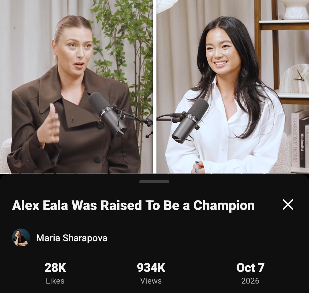 TennisFan2142's tweet photo. 66K more views are left and this interview of Alex on Masha's Pretty Tough will hit a million views 

Let's Go!!!
#AlexEala #MariaSharapova #PrettyTough https://t.co/cS8WTxIiGi