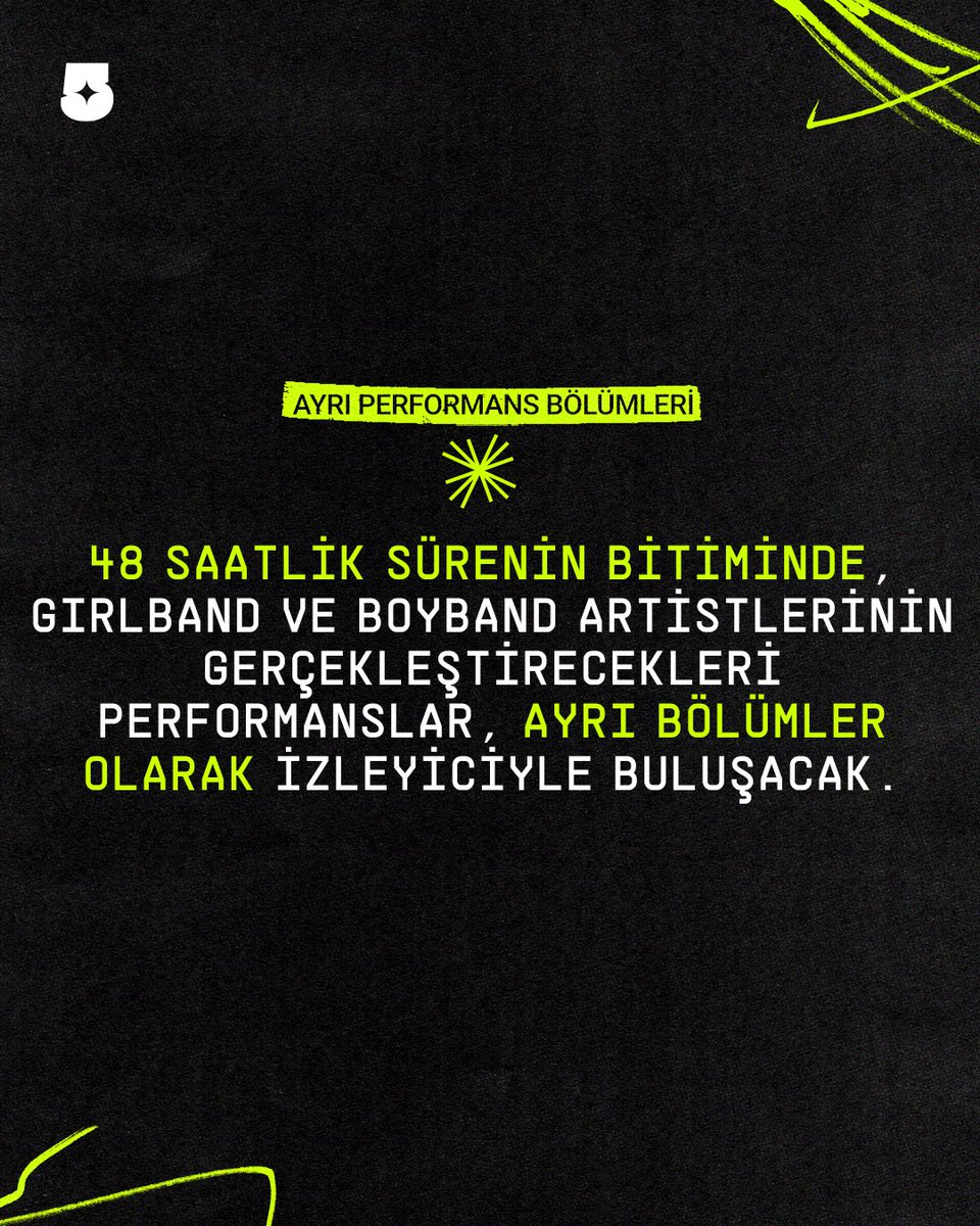 big5turkiye's tweet photo. Ana sezonda hem boyband hem de girlband artistlerimizi izleyeceğiz. Peki ya bölümlerdeki dağılımlar nasıl olacak? İşte böyle! 🫵🏻 https://t.co/mwLDpJLKES