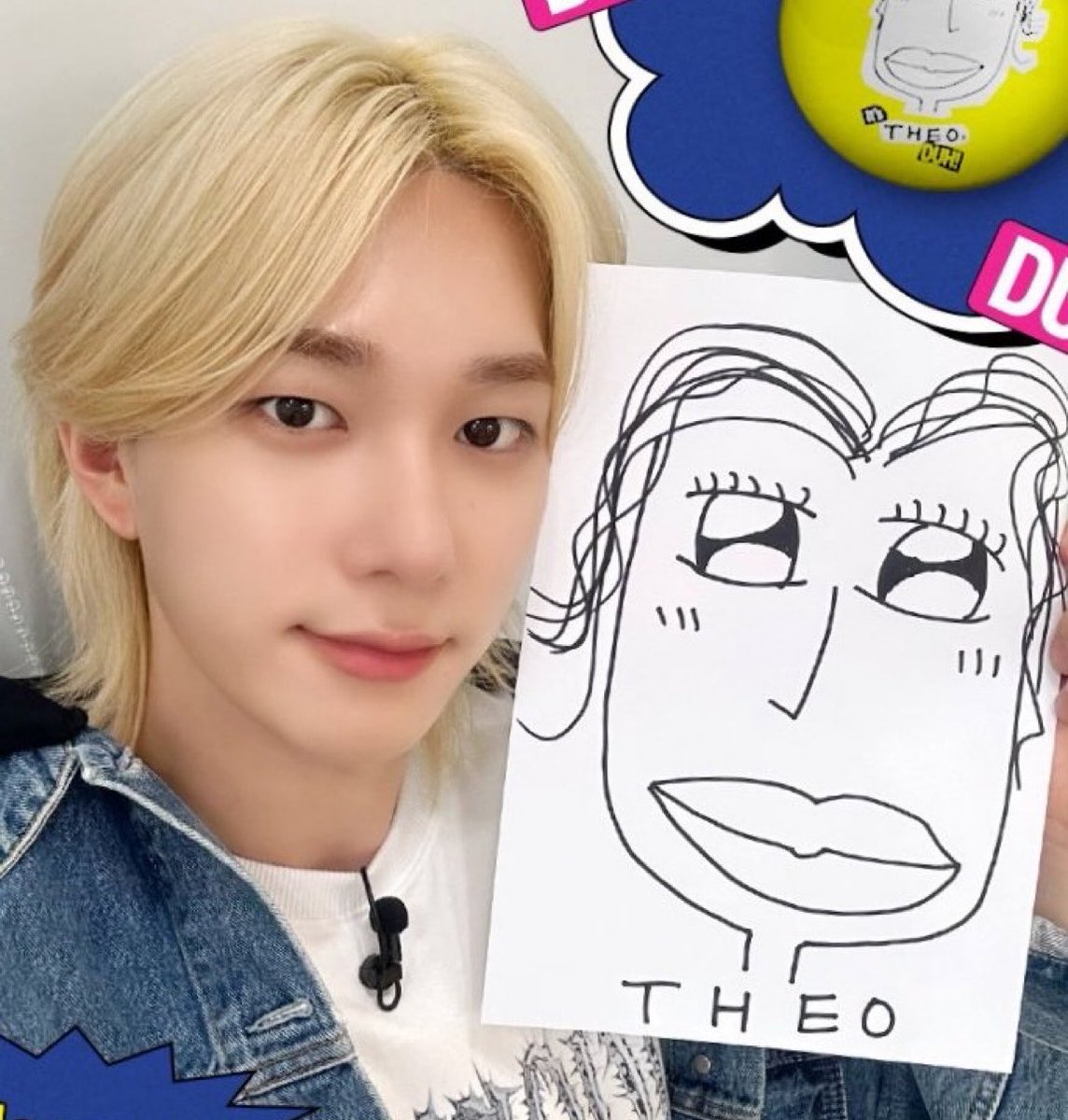 89oul's tweet photo. theo’s duck representation having the same eyes as his drawings 😭😭😭 https://t.co/wqbgKPGmw2