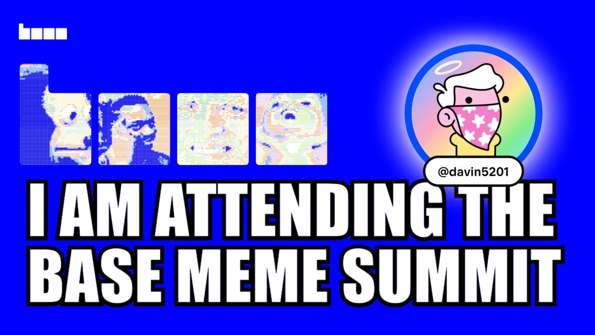 davin5201's tweet photo. 我将参加 10 月 22 日美东时间上午 11 点举行的 @base Meme Summit。

https://t.co/Q4oto37G9X https://t.co/Ez5ti5zYUc