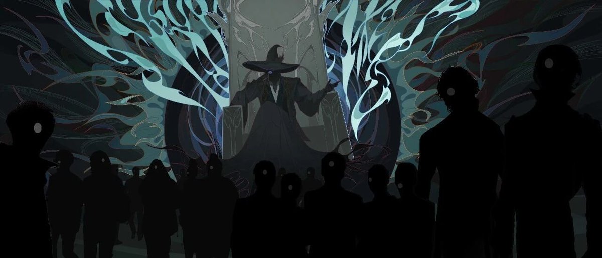 LOTM_WORLD's tweet photo. NEW OFFICIAL LORD OF MYSTERIES MMO GAME ART — AMON 

Season 2 Theme — The Familiar Monocle https://t.co/zKH6p1MlBe