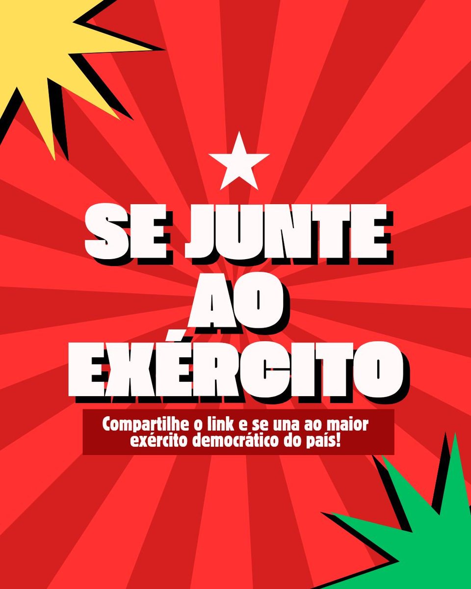 acervoroma's tweet photo. 🚨SE JUNTE AO EXÉRCITO!
Estamos com o objetivo de alcançar 10 milhões de soldados no canal! ❤️🇧🇷⭐️

Siga "EXÉRCITO DO LULA" no WhatsApp: https://t.co/3q1wI1t8Fn

#10MilhoesDeSoldadosDoLula https://t.co/WpBc3bsbh8