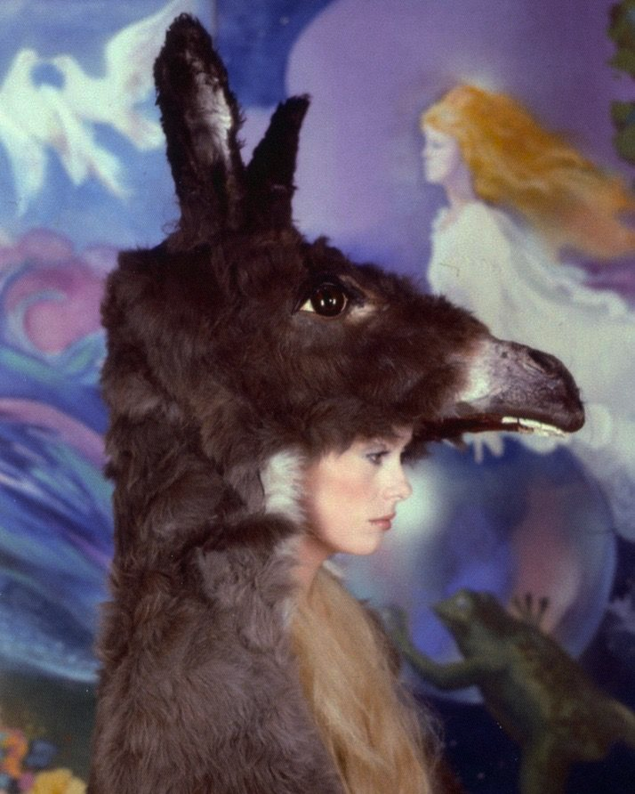 fallcharm's tweet photo. catherine deneuve on the set of donkey skin (peau d'âne), 1970 https://t.co/UIvosXl4kj