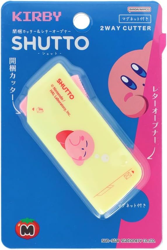 kirbygoodsinfo's tweet photo. [PR]⭐️11月発売⭐️
📦ダンボールも封筒もシュッと開封！カービィがお手伝い✉️

サンスター文具 星のカービィ 開梱カッター＆レターオープナー シュット
▶️Amazon https://t.co/fnQeztYX8Y

#カービィグッズ https://t.co/FBnRRgE1UK